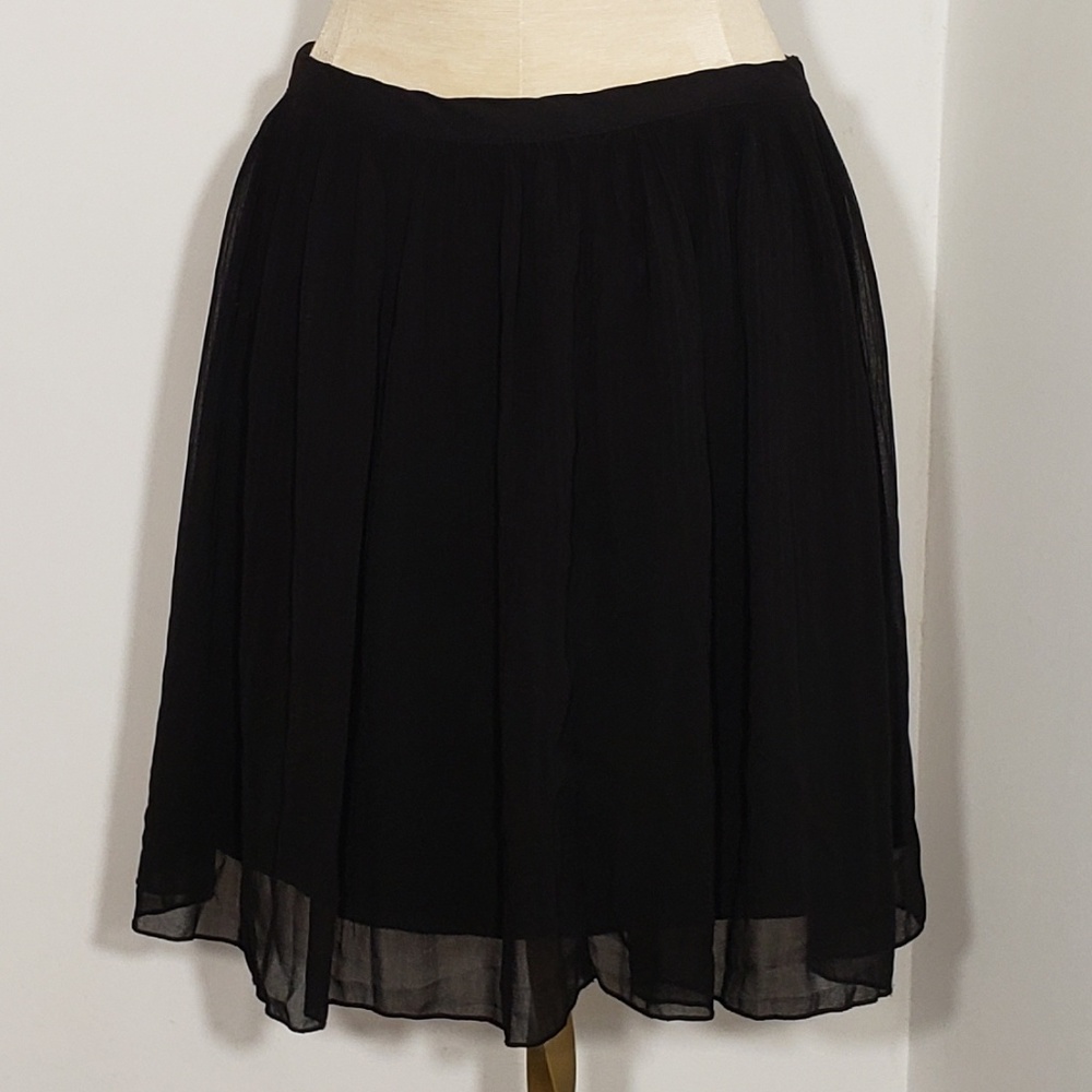 Zara Basic black pleated mini skirt size XS - Picture 3 of 8